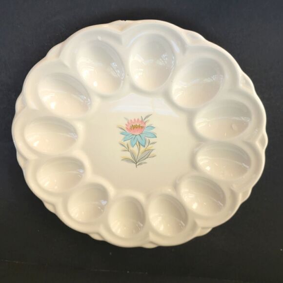 Vintage stubenville Fairlane egg plate - Picture 1 of 6